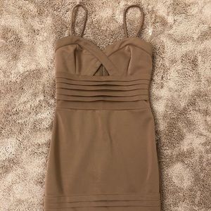 Tan Strappy Dress by Privy